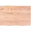 Produktbild: vidaXL Tischplatte 60x40x2 cm Massivholz Eiche Behandelt Baumkante 363929