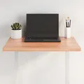 Produktbild: Tischplatte 60x40x2 cm Massivholz Eiche Behandelt Baumkante