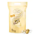 Produktbild: Lindor Weiß, 1 kg Beutel, ca. 80 Lindt Schokoladen Kugeln