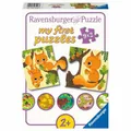 Produktbild: Ravensburger Kinderpuzzle Tiere und ihre Kinder, Puzzle, 9x2 Teile, 03123