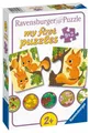 Produktbild: 9 x 2 Teile Ravensburger Kinder Puzzle my first puzzles Tiere und Kinder 03123