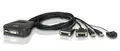 Produktbild: Aten CS22D-AT CS22D 2-Port Cable KVM Switch USB and DVI with Remote Port Sel ~E~