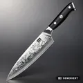 Produktbild: SHAN ZU PRO Kochmesser 20 cm Klinge 67 Lagen 10Cr15MoV 62 HRC G10-Griff NEU OVP