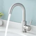 Produktbild: Wasserhahn Hoch 360 Drehbar Warm Kalt Mischbatterie Edelstahl