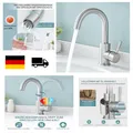 Produktbild: Wasserhahn Bad Hoch 360 Drehbar Warm Kaltwasser Mischbatterie Ed