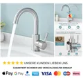Produktbild: Wasserhahn Hoch 360 Drehbar Warm Kaltwasser Mischbatterie Edel