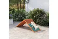 Produktbild: PawHut Agility-Wippe Agility-Ausrüstung mit klappbare Brücke, rutschfeste Oberfläche, Tannenholz, Agility-Gerät (1-tlg) für Garten, 173 x 59 x 66 cm, Orange