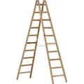 Produktbild: Euroline Holz Sprossenstehleiter 2x10 Sprossen