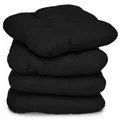 Produktbild: Beautissu  Stuhlkissen, Schwarz, Textil, 40x40 cm, Wohntextilien, Kissen, Sitzkissen