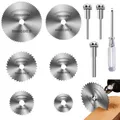 Produktbild: HSS Kreissägeblätter Set für Dremel 6 Stück Holz Kunststoff Metall