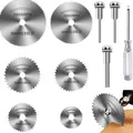 Produktbild: HSS Kreissägeblätter Set für Dremel 6 Stück Holz Kunststoff Metall Schneiden