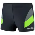 Produktbild: Aqua Speed Badehose Enganliegende Badepants 140 cm Perfekter Sitz & UV-beständig (Hohe Elastizität sorgt für perfekte Anpassung an jede Körperform) Dehnbares, langlebiges Gewebe für aktive Schwimmer & Sportler grau|grün 140 cm