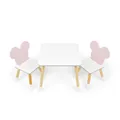 Produktbild: – Tisch und 2 StuhlSet aus Holz für Kinder Offizielle Lizenz Minnie Mouse – T...