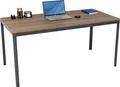 Produktbild: Schreibtisch Nova, 200x80x75 cm, Nussbaum Nachbildung/anthrazit