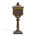 Produktbild: Standbriefkasten ANTIK bronze Alu-Guss kunstvoll Briefkasten Postkasten