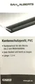 Produktbild: Kantenschutzprofil GAH-Alberts Weich-PVC, schwarz LxBxH 1500 x 10 x7 mm
