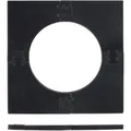 Produktbild: Relaxdays Dartscheiben Schutzring EVA Schaumstoff Schwarz Beidseitig Nutzbar 71 cm x 71 cm x 3 cm 1 kg