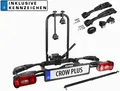 Produktbild: Eufab Fahrradträger CROW PLUS für 2/3 Fahrräder E-Bike +Auffahrrampe +Kennzei...