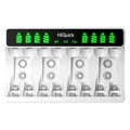 Produktbild: HiQuick 8-Ladeplatz Akku Ladegerä mit LCD Anzeige, Universal Schnellladen