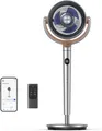 Produktbild: DREO Smart Standventilator, 120°+120° Oszillierend Ventilator mit Wi-Fi/Sprachsteuerung, 20dB Leiser Bodenventilator für Schlafzimmer, einstellbar