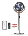 Produktbild: DREO Smart Standventilator, 120°+120° Oszillierend Ventilator mit Wi-Fi/Sprachsteuerung, 20dB Leiser Bodenventilator für Schlafzimmer, einstellbare Höhe, 8 Geschwindigkeiten, 6 Modi, 12H Timer