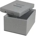 Produktbild: Thermobox Transportbox 9 l grau Isolierbox Kühlbox Warmhaltebox Styroporbox