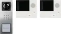 Produktbild: Siedle Video-Türsprechanlage SET CVB 850-2 E/W | 2 Familienhaus | Edelstahl | 2 Innenstationen | Smartphone