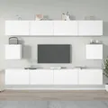 Produktbild: 6-tlg. TV-Schrank-Set Weiß Holzwerkstoff