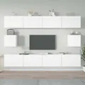 Produktbild: 6-tlg. TV-Schrank-Set Weiß Holzwerkstoff