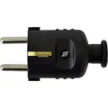 Produktbild: N & L 18490 Schutzkontaktstecker Kunststoff  230 V Schwarz