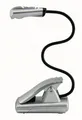 Produktbild: WEDO mobile LED-Leselampe m Flex-Arm & Befestigungsclip silber superhell 2541054