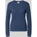 Produktbild: Vila Strickpullover mit gerippten Abschlüssen Modell 'dalo' in Rauchblau, Größe S