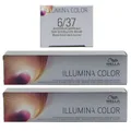 Produktbild: Wella Illumina 2 x 60 ml 6/37 dunkelblond gold braun Set