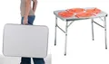 Produktbild: Alu Tisch 75x55 cm - höhenverstellbar - Klapptisch Camping Tisch Picknick Tisch