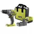 Produktbild: Ryobi R18DD3-120S Akkubohrer 18 Volt + Akku 2.0Ah, Ladegerät und Tasche