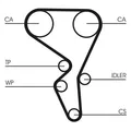 Produktbild: CONTINENTAL CTAM Wasserpumpe + Zahnriemensatz (CT1065WP1) für PEUGEOT 206