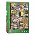 Produktbild: Eurographics Puzzle Reise um die Welt, Poster, 1000 Teile, 68 x 48 cm, 6000-0755