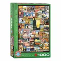 Produktbild: Eurographics Puzzle Reise um die Welt, Poster, 1000 Teile, 68 x 48 cm, 6000-0755