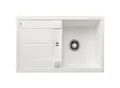 Produktbild: Blanco Metra 45 s Spüle 513028 78 x 50 cm, PuraDur weiß, reversibel, Ablauffernbedienung mit Drehbetätigung