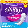 Produktbild: always Inkontinenzeinlagen discreet Long, für Damen, 5 Tropfen, 80 Stück