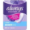Produktbild: Always Discreet Long, Inkontinenz-Pad, Frau, 80 Stück(e), Tasche