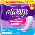 Produktbild: Always Discreet Inkontinenzeinlagen Frauen Long 80 Stück Rundumschutz