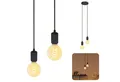 Produktbild: SSC-LUXon LED-Hängeleuchte Pendelleuchte PARU 2-flammig E27 LED Birnen dimmbar warmweiß, Extra Warmweiß