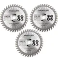 Produktbild: 3 Stück Mini Handkreissäge HM Sägeblatt Kreissägeblatt für Holz Laminat Kunst...