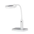Produktbild: Tischlupe mit LEDLicht und GelenkArm – 1,8X und 3,3X Vergrößerung, 6 LEDs mit...