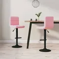 Produktbild: vidaXL Barhocker 2 Stk. Rosa Samt