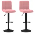Produktbild: vidaXL Barhocker Barhocker 2 Stk. Rosa Samt (2 St)