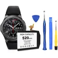 Produktbild: Akku für Samsung Gear S3 Frontier [520mAh], Gear S3 Classic 3,85 V Akku SM-R760, R770, GH43-04699A R765 EB-BR760ABE mit professionellen Reparaturwerkzeug-Kits (not for 2750mAh Battery for iPhone 6)