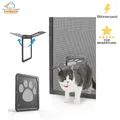 Produktbild: Haustierklappe Fliegengitter Magnet Abschließbar Katzen Hund 24x29 cm