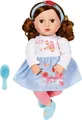 Produktbild: Baby Annabell Sophia brünett 43cm, weiche Puppe, Haarband u Bürste, braune Haare
